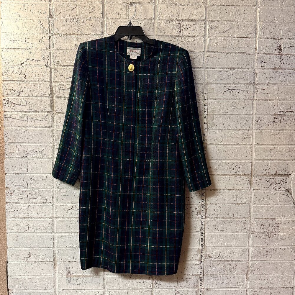 Vintage Talbots Petite Plaid Dress | Classic Tartan | Size 14P